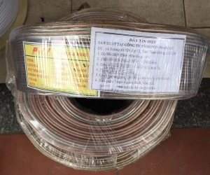 Dây loa, dây cáp tín hiệu âm thanh audio Poli SP – 60 ( 2×1.0 mm2 )-(100m/cuộn)